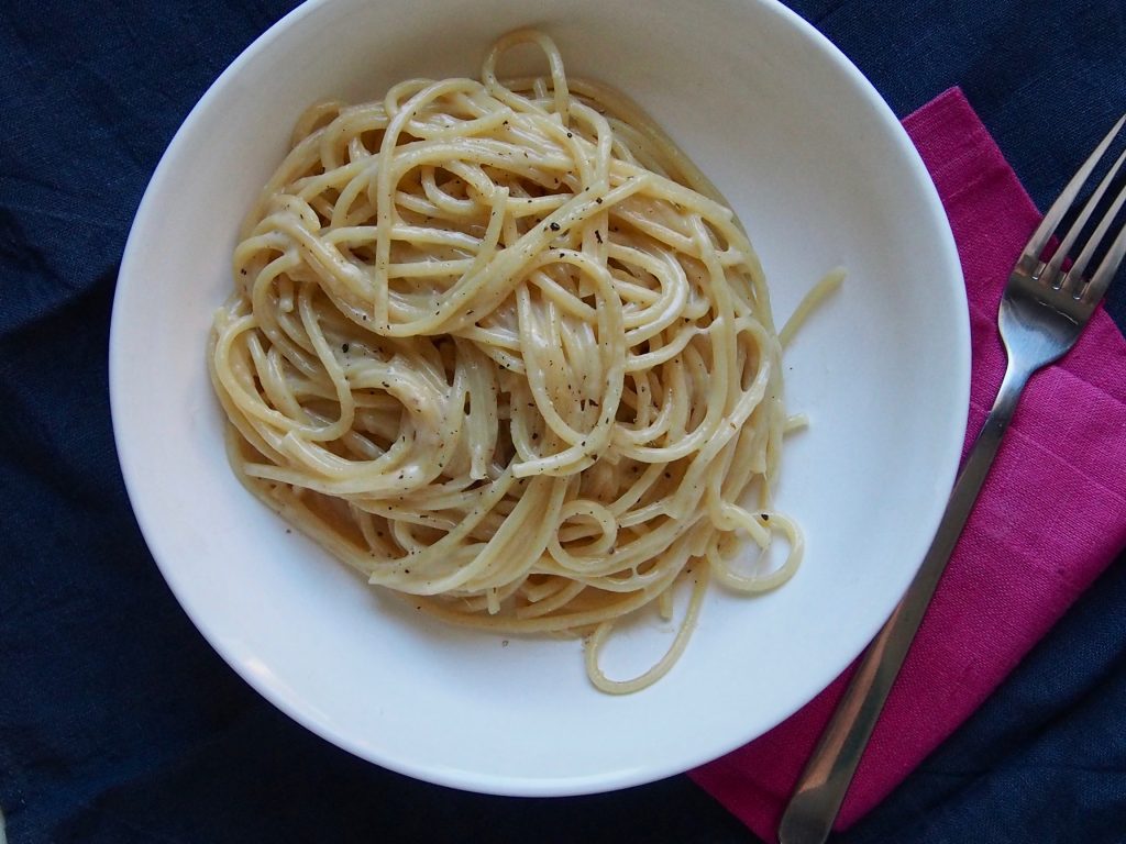 spagečiai su sūriu